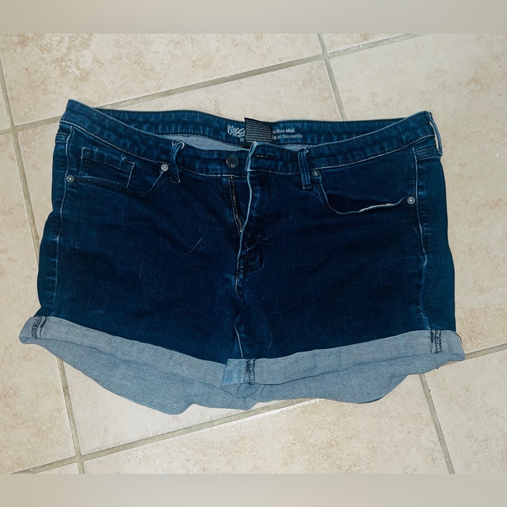 Mossimo Supply Co. Dark Blue Jean Shorts